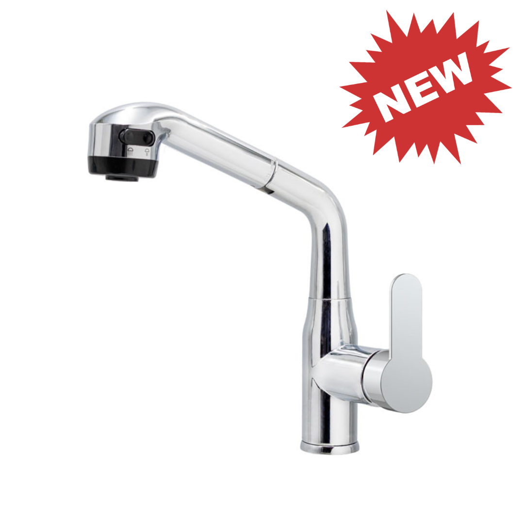 Vòi rửa bát nóng lạnh dây rút AM7006